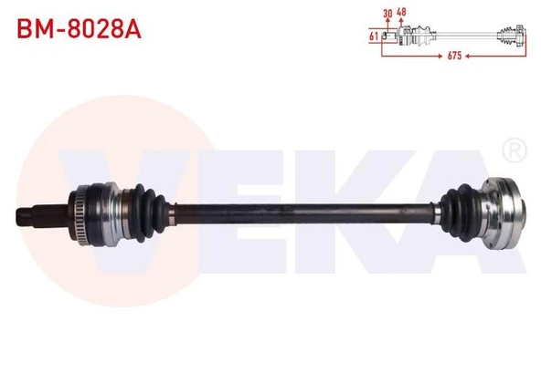 KOMPLE AKS SAG ARKA BMW X3 (E83) 2.0 D  2004-2010 33217540116 33217529914 33207537608 ürün görseli 1