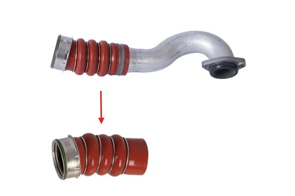 TURBO HORTUMU METAL BORU HARİÇ OK İLE GÖSTERİLEN HORTUM BMW X5 3.0 D. E70 BMW X6 3.0 D. E71 ürün görseli 1