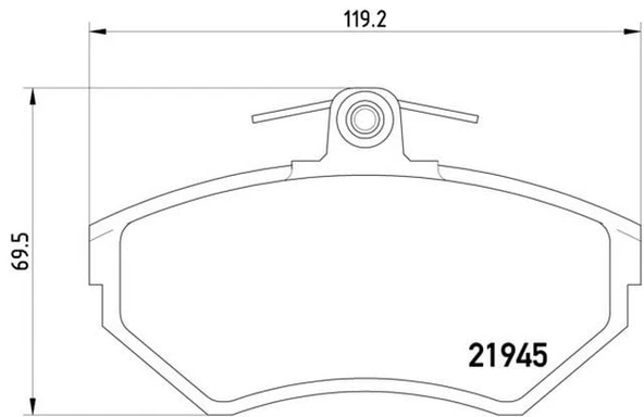 FREN BALATASI ÖN-FISSIZ AFT-1Y POLO CLASSIC - CADDY 2 1.6-1.9 TDI   6N0698151A ürün görseli 1