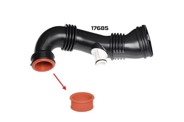 HAVA FİLTRE BORUSU CONTASI MINI COOPER R55 1.6 D. MINI COOPER R56 1.6 D. PEUGEOT PARTNER TEPEE / PARTNER II 1.6 HDI 1434.C8 ürün görseli 1