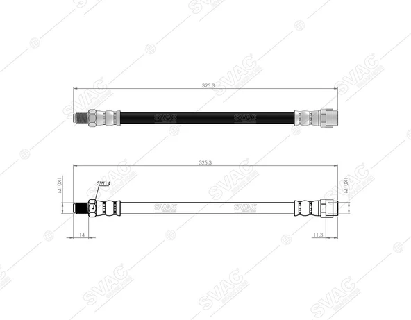 FREN HORTUMU ARKA M SERIE W163 98-05 1634200748 - A1634201348 - A1634200748 ürün görseli 1