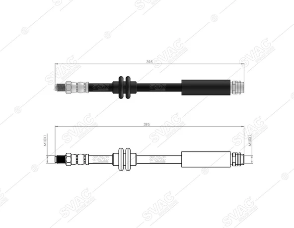 FREN HORTUMU ÖN C SERIE  W203 - S SERIE  W203 2002-2007 2034280335 ürün görseli 1