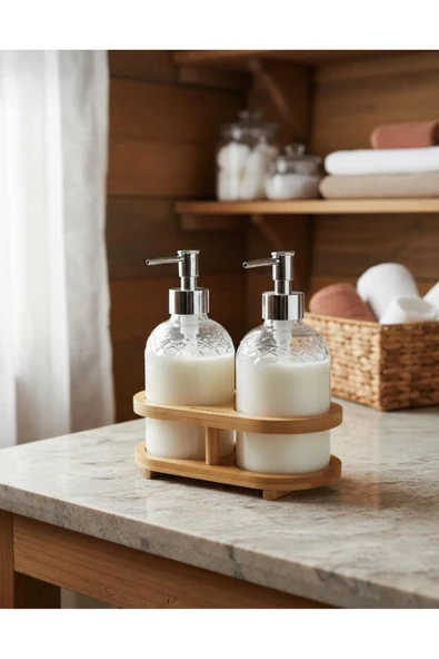 Bambu Standlı 2'li Sabunluk Seti - Resim 6