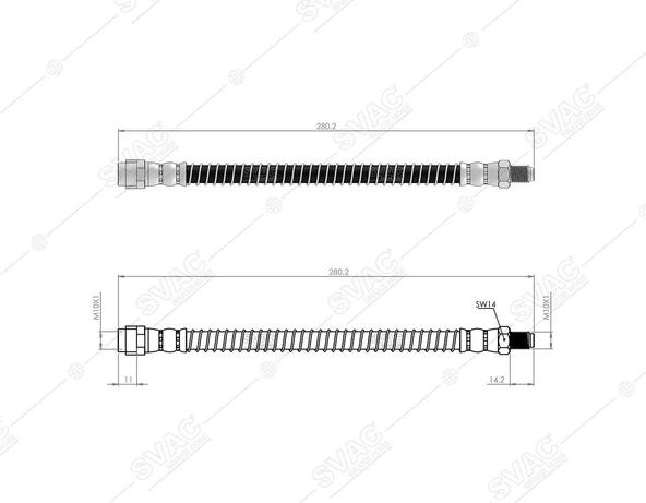 FREN HORTUMU ARKA MERC. E SERIE W211-S211-W220 -C219  02 - 09 2114200648 - A2114200548 - A2114200648 ürün görseli 1