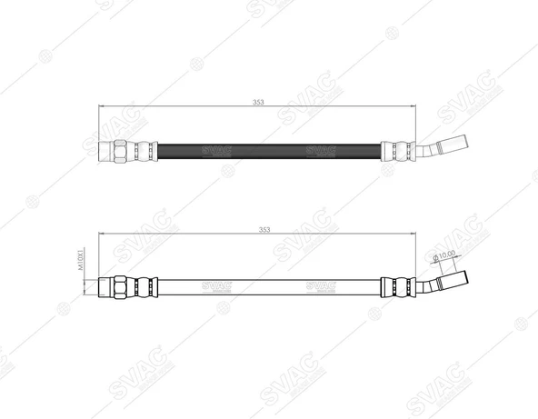 FREN HORTUMU ARKA MERC. C SERIE  W205 - C205-AMG C63 - AMG C63 S 2013/-A0014204548 ürün görseli 1