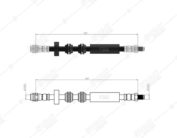 FREN HORTUMU ÖN MERCEDES  C SERIE  W205 -C205- S205 2013/-2054200048 A2054200048 ürün görseli 1