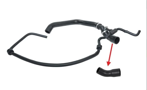 28203 RADYATÖR ÜST HORTUMDA KULLANILAN VW LT35=VOLT 2.5 TDI  2D0122101D ürün görseli 1