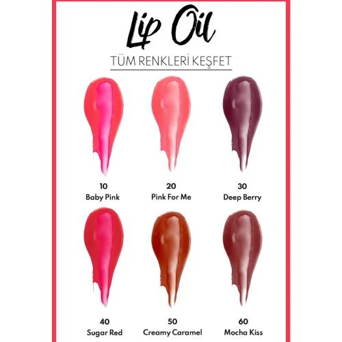 Note Lip Oil Nemlendirici Ve Parlatıcı Dudak Bakım Yağı - 20 Pink For Me - Resim 4