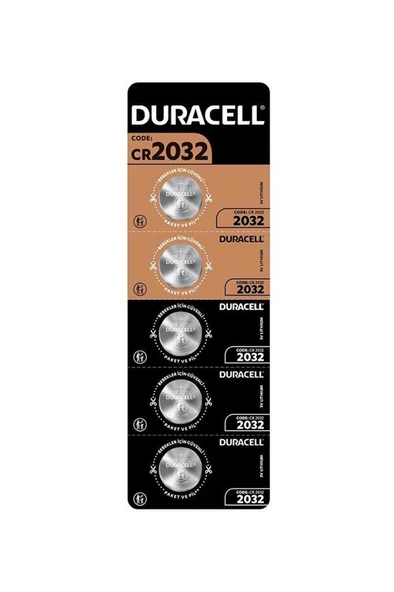 Duracell CR2032 3 V 5li Lityum Düğme Pil ürün görseli 1