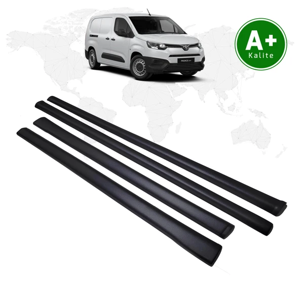 Toyota Proace City Panelvan Marşpiyel Kaplaması 4 Parça 2019 Model ve Sonrası ürün görseli 1