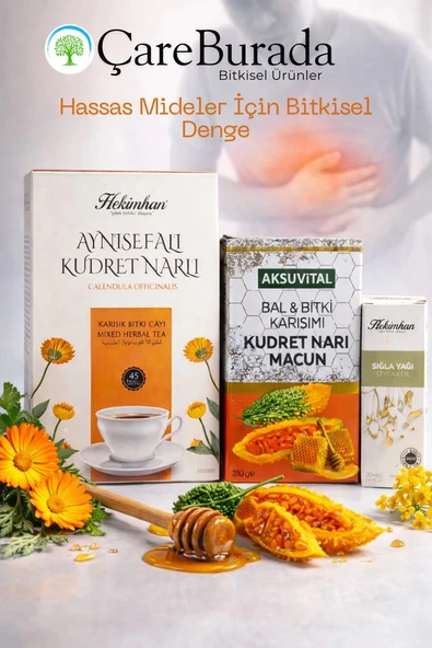 Aksuvital | ÇareBurada Hassas Mideler İçin Bitkisel Destek Seti ürün görseli 1