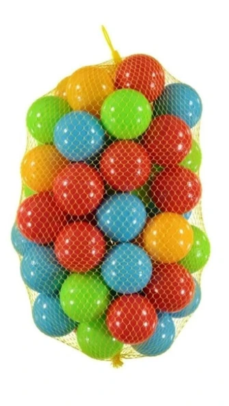 ATLAS BABY&CHILD Renkli Oyun Havuzu Topları 50’li Set 6 cm Çocuk Güvenli Eğlenceli Plastik Toplar ürün görseli 1