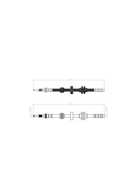 BMW FREN HORTUMU ÖN  5 F90 - G30 -  7 G11 - G12 2016/-34106861805 ürün görseli 1