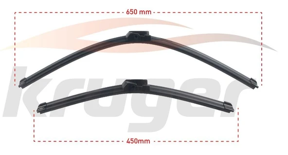 BMW ARAC BAZLI SILECEK SETI 650-450mm  SERISI 5 (F10) /  SERISI 7 (F01-F02-F04) 61612163749 ürün görseli 1