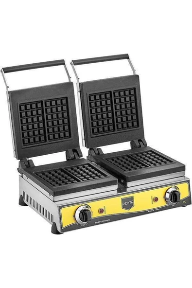 Remta Çiftli Kare Desen Waffle Makinesi-W14 ürün görseli 1