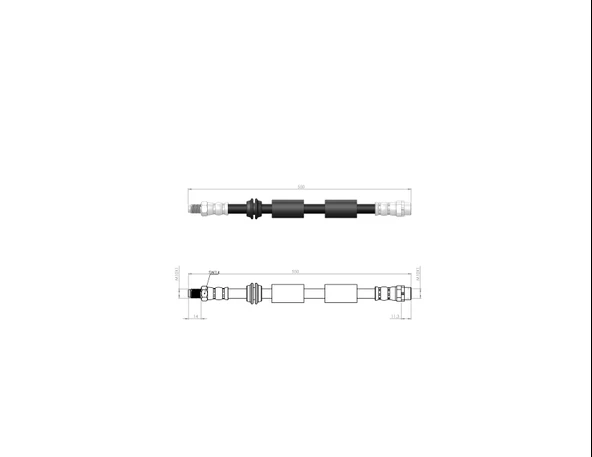 BMW FREN HORTUMU ÖN MINI (R56) -(R57) -(R55)-(R58) - (R59) 05 - 13 34306788442 ürün görseli 1
