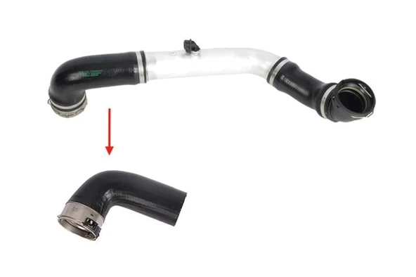 BMW TURBO HORTUMU METAL BORU HARİÇ OK İLE GÖSTERİLEN HORTUM E60 M57 D30 535D 11617799402 11617797696 ürün görseli 1