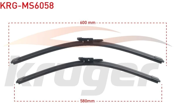 BMW ARAC BAZLI SILECEK SETI 600-580mm  SERISI 5 (E60) /  SERISI 6 (E63) 61610421055 ürün görseli 1