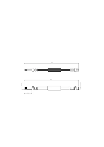 BMW FREN HORTUMU ARKA  5 F10 - F11 - F07 - 6 F12 - F13 - F06 2009/-34326775259 - 34326789264 ürün görseli 1