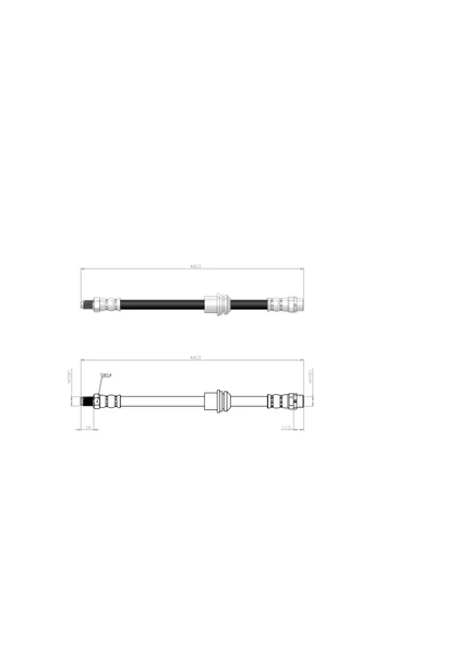 BMW FREN HORTUMU ARKA  X5 E70 -F15 -F85- X6 E71-E72- X6 F16-F86 34306788437 - 34306853744 ürün görseli 1