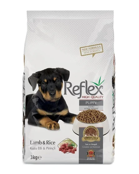 Reflex Kuzu ve Pirinçli Yavru Köpek Maması 3 kg ürün görseli 1