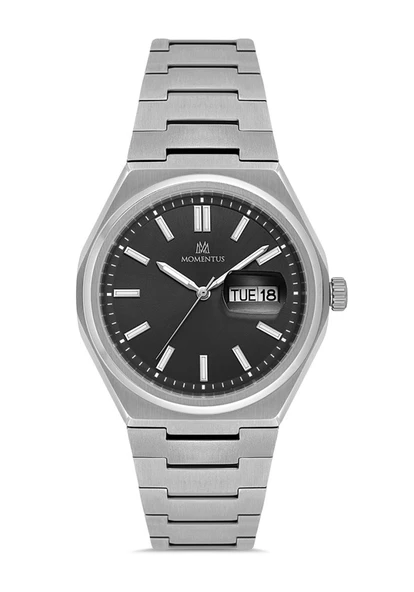 Momentus CM380S-04SS Tarih ve Gün Göstergeli Titanyum Kasa Metalik Renk Erkek Kol Saati ürün görseli 1