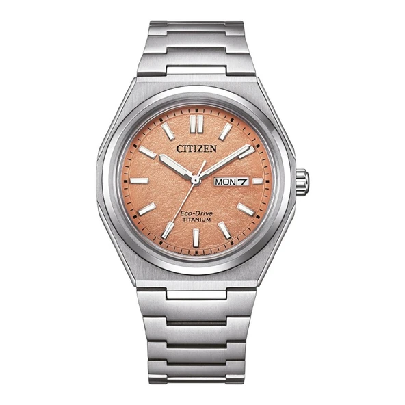 Citizen AW0130-85Z Eco-Drive Çizilmez Safir Camlı Titanyum Kordon Metalik Renk Erkek Kol Saati ürün görseli 1
