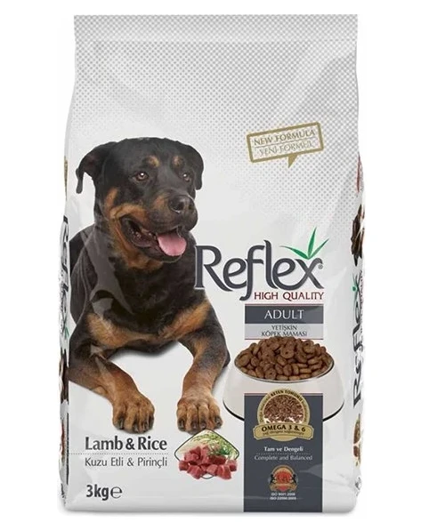 Reflex Kuzu ve Pirinçli Yetişkin Köpek Maması 3 kg ürün görseli 1