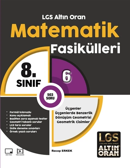 Altın Oran 8.SINIF Matematik 6.Fasikül Üçgenlerde Üçgenlerde Benzerlik ürün görseli 1
