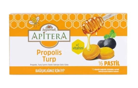 Balparmak Apitera Propolis Turp Aromalı 16 Pastil ürün görseli 1