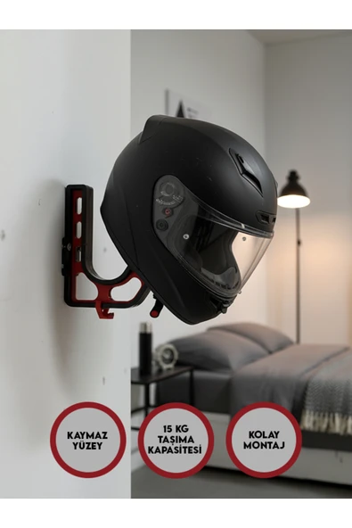 PorBig Kask & Mont Tutucu | Motosiklet, Scooter, Bisiklet Teçhizat Askılığı ürün görseli 1