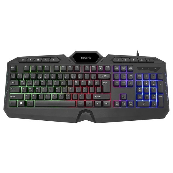 Seclife SLK-4844B Multimedya Gaming Klavye Mouse set - Resim 2