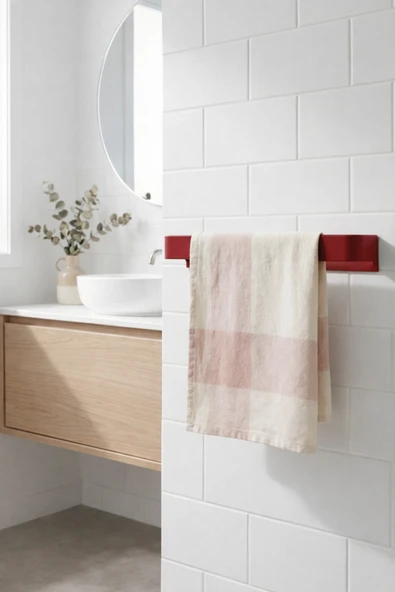 PorBig Modern Şık Banyo Mutfak Havlu Askısı | Duvar Tipi ürün görseli 1