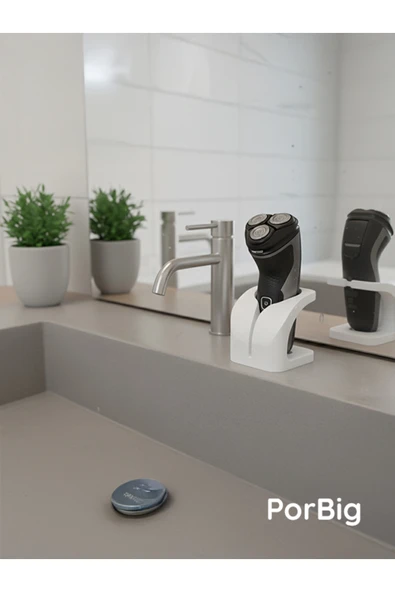 PorBig Tıraş Makinesi Tutucu Stand | Şık ve Kaymaz ürün görseli 1