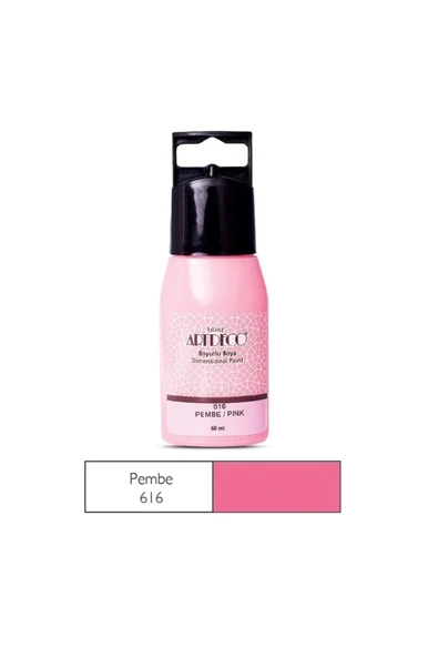 Lisans Artdeco Boyutlu Boya 60Ml Pembe Lv-Y-042C-616 ürün görseli 1