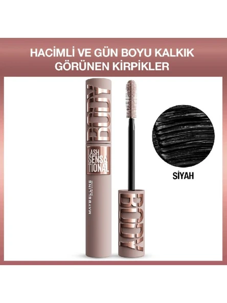 Maybelline New York Lash Sensational Body Maskara - Hacimli ve Gün Boyu Kalkık Görünen Kirpikler ürün görseli 1