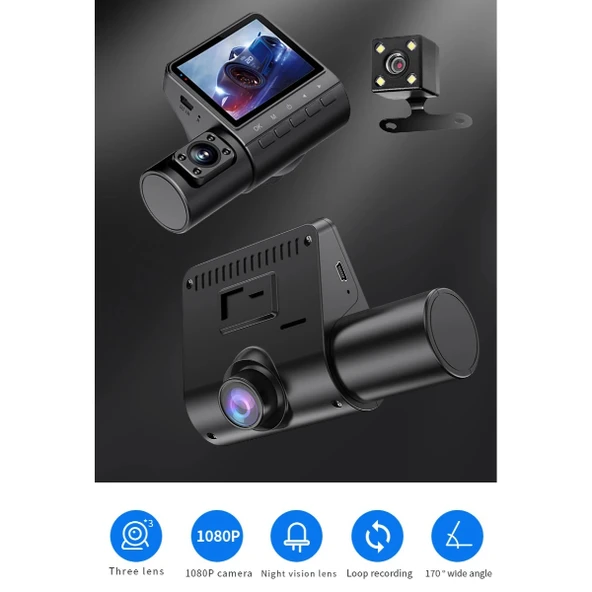 M80 3 LENS ARAÇ KAMERASI - Resim 4