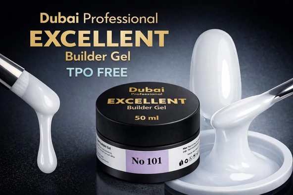 Fontenay Dubai Profesyonel Excellent Builder Gel ( TPO FREE ) 50ml No:101 ürün görseli 1