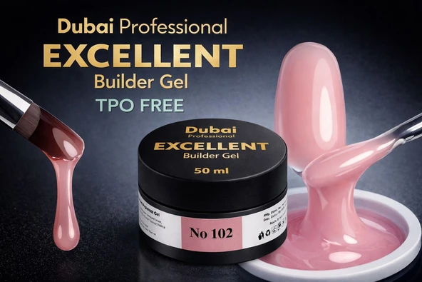 Fontenay Dubai Profesyonel Excellent Builder Gel ( TPO FREE ) 50ml No:102 ürün görseli 1