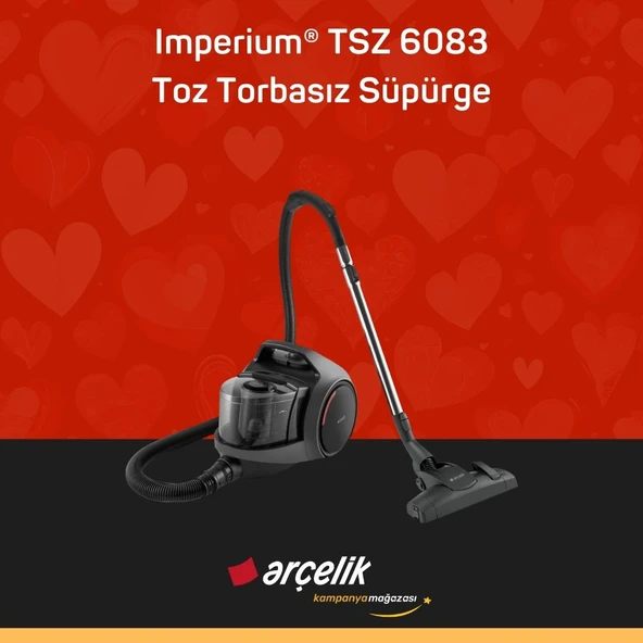 ARÇELİK Imperium® TSZ 6083 Toz Torbasız Süpürge ürün görseli 1