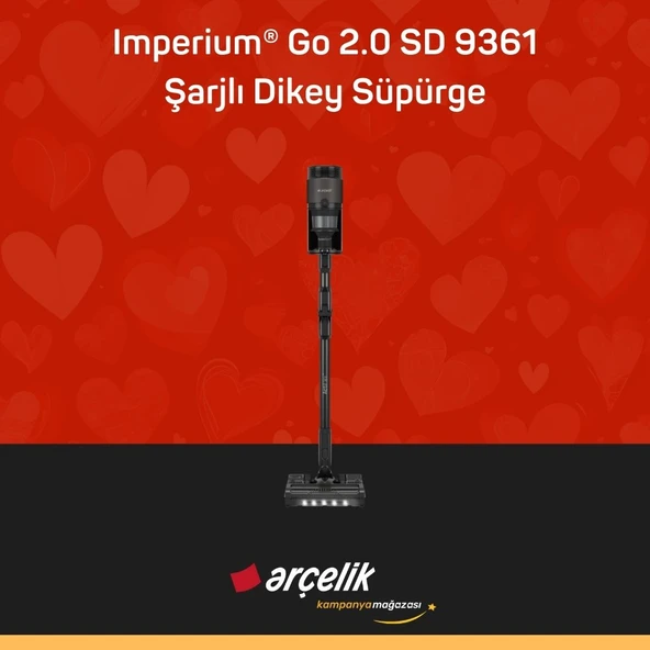 ARÇELİK Imperium® Go 2.0 SD 9361 Şarjlı Dikey Süpürge ürün görseli 1