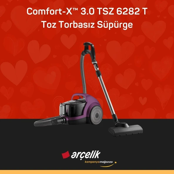 ARÇELİK Comfort-X™ 3.0 TSZ 6282 T Toz Torbasız Süpürge ürün görseli 1