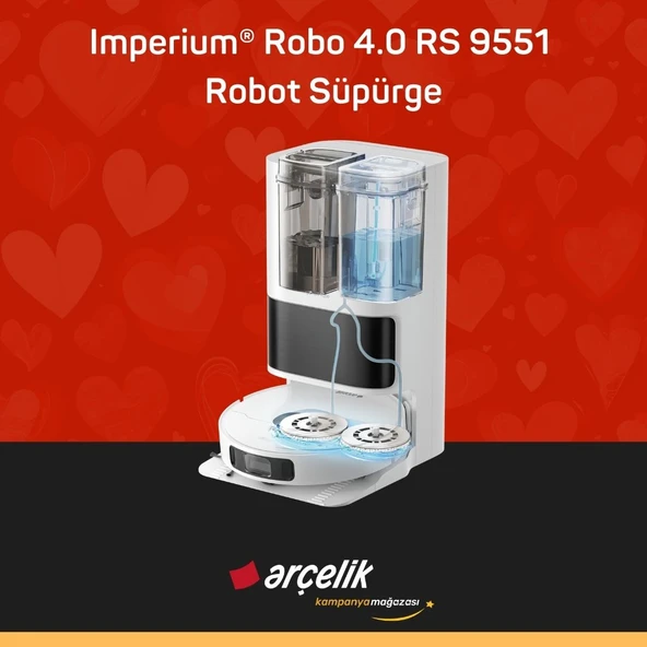 ARÇELİK Imperium® Robo 4.0 RS 9551 Robot Süpürge - Resim 2