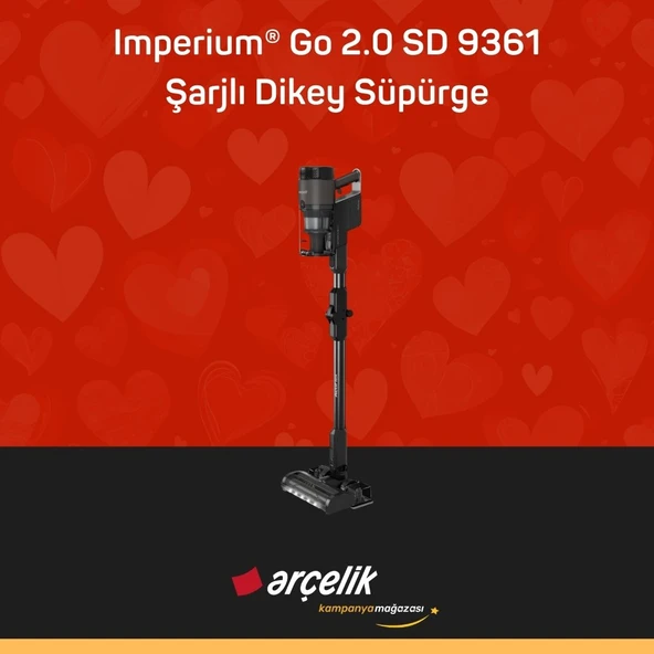ARÇELİK Imperium® Go 2.0 SD 9361 Şarjlı Dikey Süpürge - Resim 2