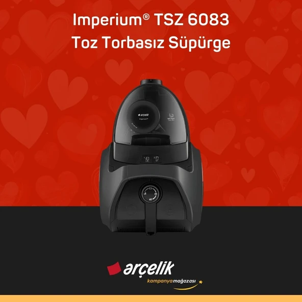 ARÇELİK Imperium® TSZ 6083 Toz Torbasız Süpürge - Resim 3