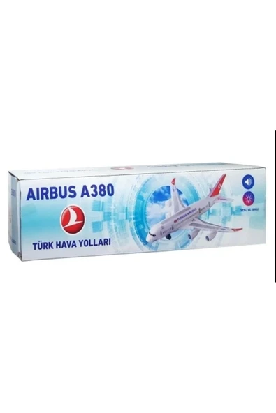 Prestij Oyuncak Işıklı Müzikli A380 THY Uçak 1601 ürün görseli 1