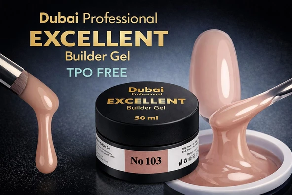 Fontenay Dubai Profesyonel Excellent Builder Gel ( TPO FREE ) 50ml No:103 ürün görseli 1