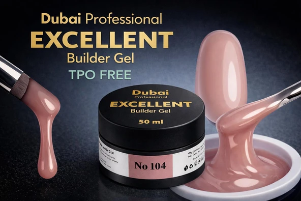 Fontenay Dubai Profesyonel Excellent Builder Gel ( TPO FREE ) 50ml No:104 ürün görseli 1