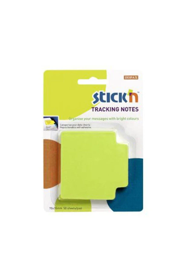 Hopax Stickn Yapışkanlı Not Kağıdı 70X70 Mm Neon Yeşil 50 Yaprak ürün görseli 1