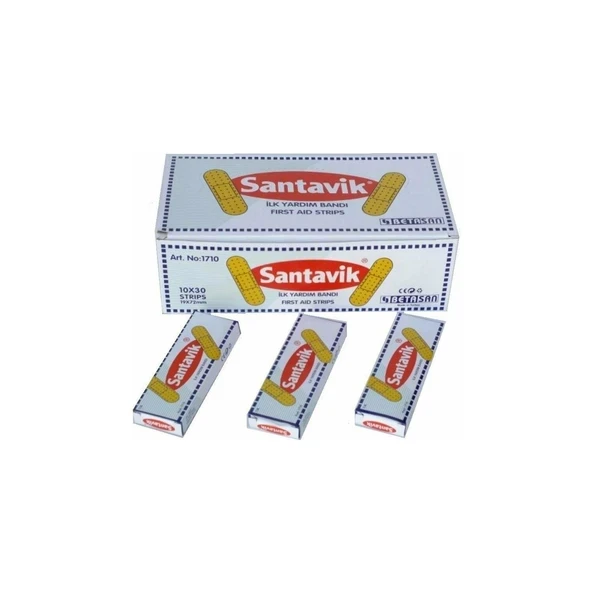Santavik 10x30'lu Paket Yara Bandı ürün görseli 1